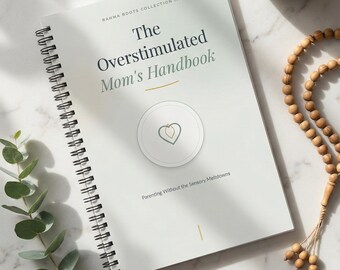 Sunnah-based ADHD Mom Guide for Sensory Overload | Parenting Burnout & Rage Support | Neurodivergent Motherhood Planner | Self Regulation