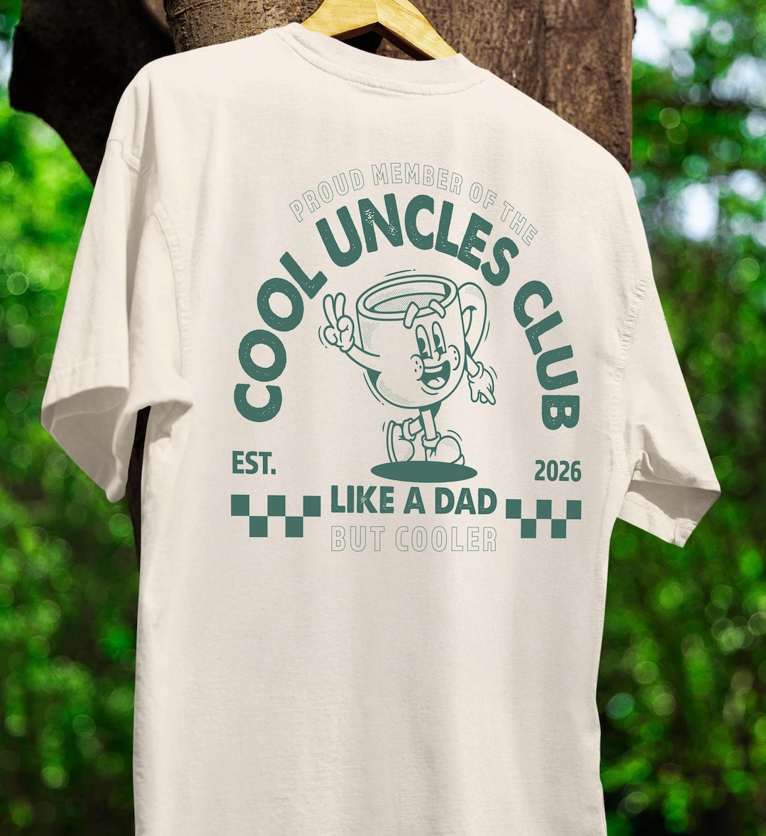Comfort Colors® Cool Uncles Club Shirt,Uncle Birthday Gift with Custom Date, Pregnancy Ann
