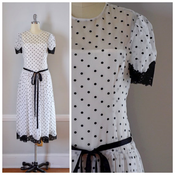 Vintage 80s Victor Costa Dress