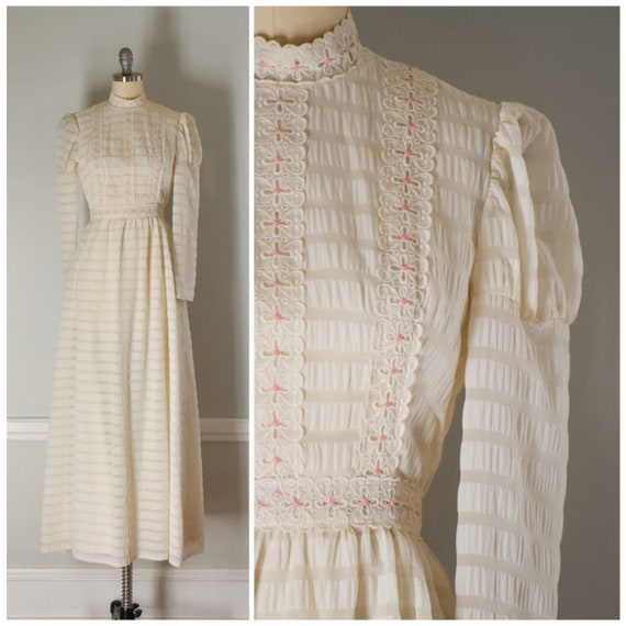 Vintage 70s Lanz Originals Dress