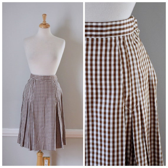 Vintage 60s Gingham Skirt