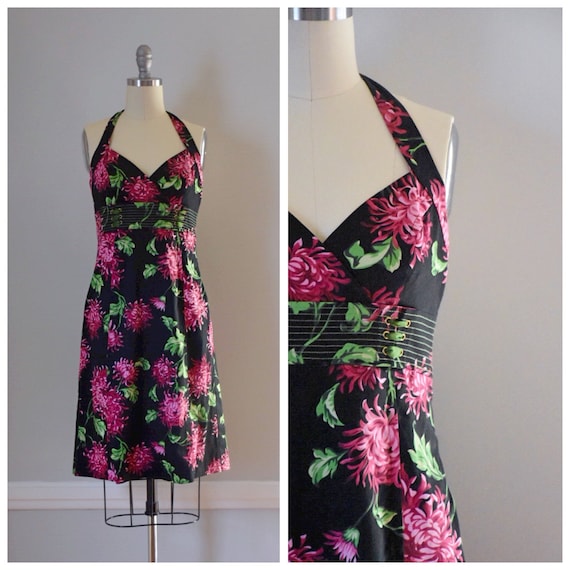 Vintage 90s Halter Dress