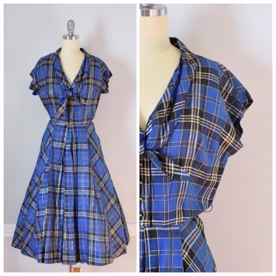 50s Vintage Shirtwaist Dress