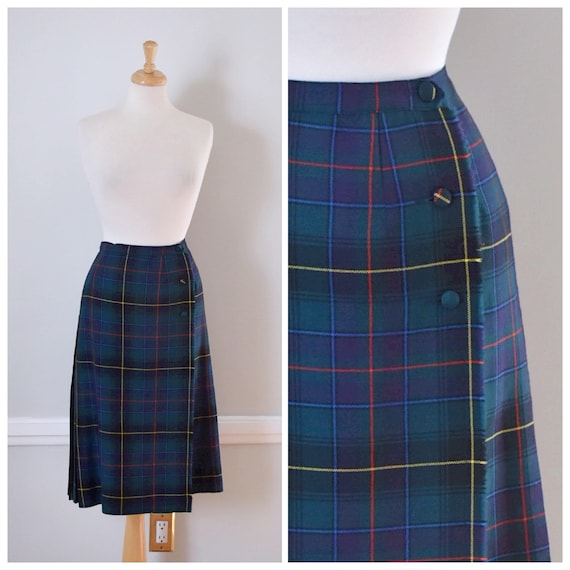 Vintage 80s Tartan Plaid Skirt
