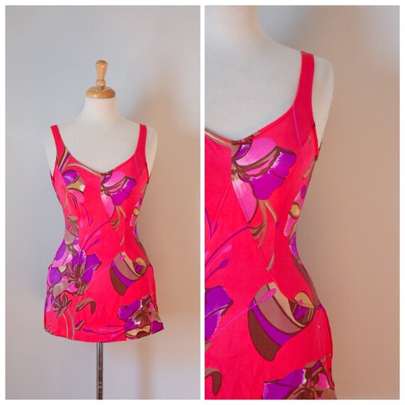 Vintage 60s 70s Skirted Swimsuit