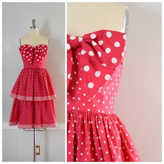 Vintage Victor Costa Peplum Dress
