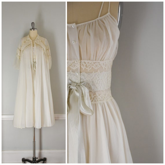 50s Vintage Peignoir Set