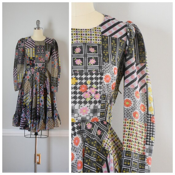 70s Vintage Boho Dress