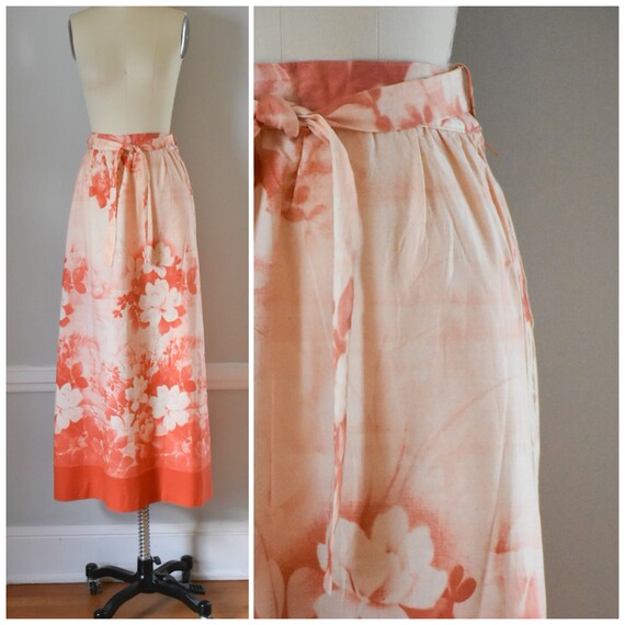 Vintage Batik Maxi Skirt