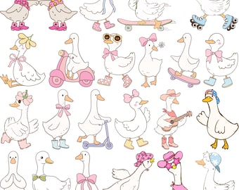 Silly Goose Doodles SVG Bundle: Spring & Party Clipart (Digital Download)