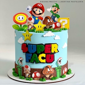 Mario Bros Cake Toppers: Printable Party Props (PDF & PNG)