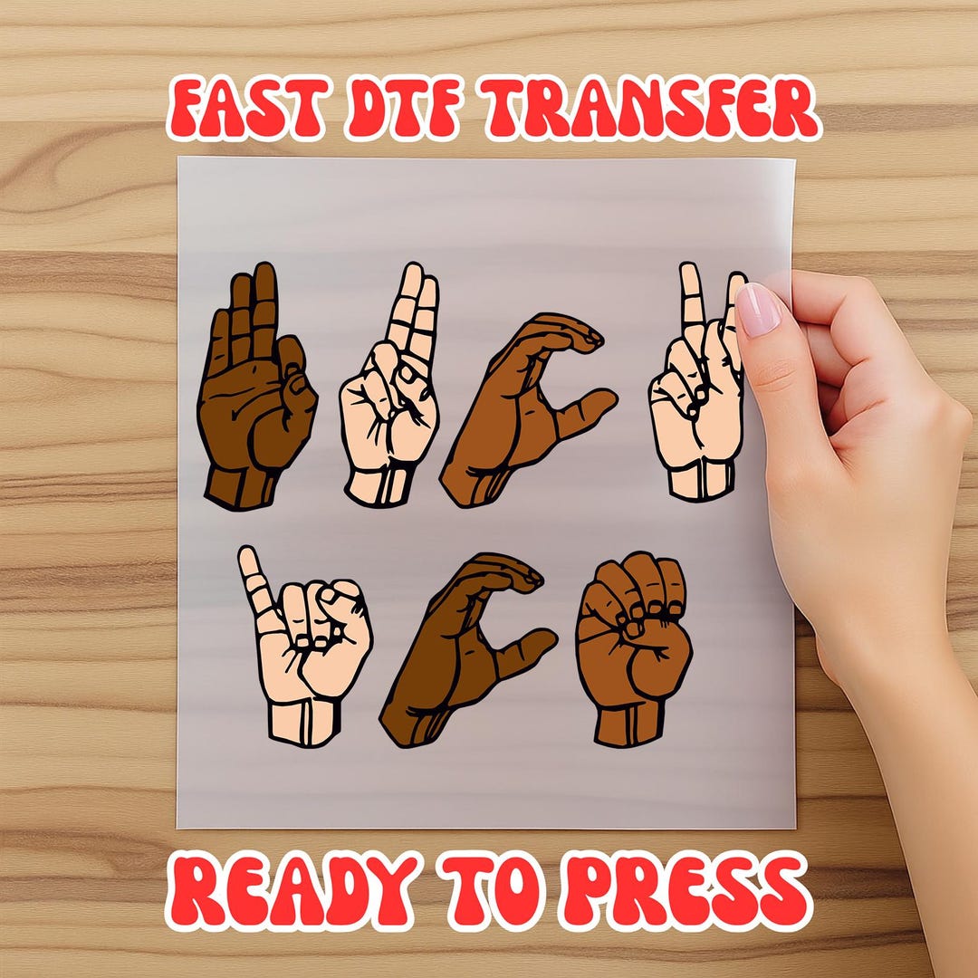 ICE Hand Sign Language Dtf, Anti Trump Dtf, Immigration Dtf, Chinga La ...