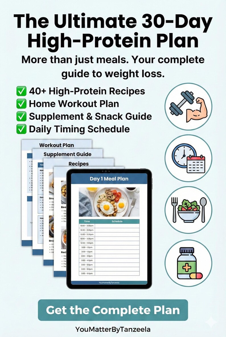 30-day High Protein Meal Plan – Weight Loss Recipes & Home Workouts ...