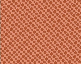 Uppercase Circular Logic Halftone in Tomato, Janine Vangool, Windham Fabrics, 100% Cotton Fabric, 50944-1