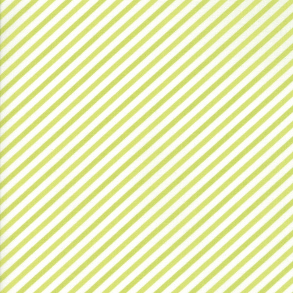 Vintage Holiday Bias Candy Stripe in Green,  Bonnie and Camille, 100% Cotton, Moda Fabrics, 55168 16