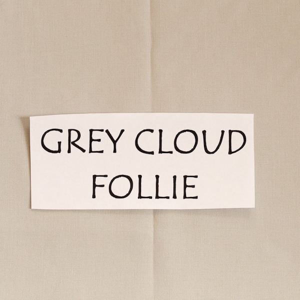 Follie Solid in Grey Cloud, Lotta Jansdotter, Windham Fabrics, 100% Cotton Fabric,  353621-9