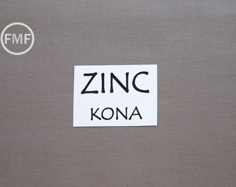 Zinc Kona Cotton Solid Fabric from Robert Kaufman, K001-859