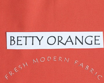 Betty Orange Bella Cotton Solid Fabric from Moda, 9900 124