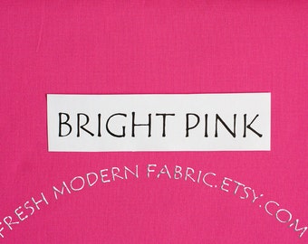 Bright Pink Kona Cotton Solid Fabric from Robert Kaufman, K001-1049