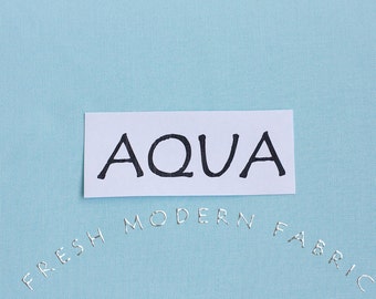 Aqua Kona Cotton Solid Fabric from Robert Kaufman, K001-1005