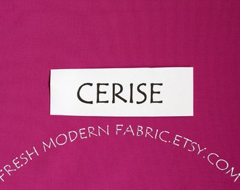 Cerise Kona Cotton Solid Fabric from Robert Kaufman, K001-1066