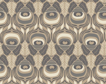 Affinity Tail Feather in Taupe, Jessica Swift, Blend Fabrics, 100% Cotton Fabric, 111.107.03.2