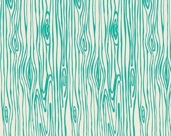 Schilderachtige Route Woodgrain in Emerald, Deena Rutter, Riley Blake ontwerpen, 100% katoen, C3664-GROENBLAUW