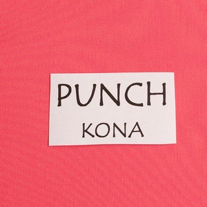 Color Kona Mask Premium Punch Cotton Etsy Cotton Quilting Fabric, Punch - 447 Cotton Fabric, Fabric, Kona Fabric, Bright Kona Fabric, Quilting Pink