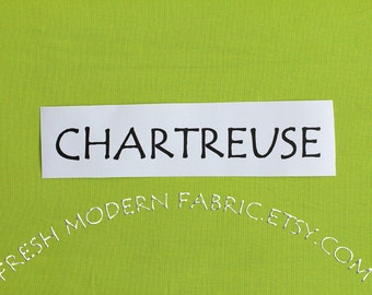 Chartreuse Kona Cotton Solid Fabric from Robert Kaufman, K001-1072