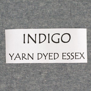 INDIGO Yarn Dyed Essex, Linen and Cotton Blend Fabric from Robert Kaufman, E064-1178 image 1