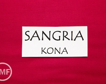 Sangria Kona Cotton Solid Fabric from Robert Kaufman, K001-481