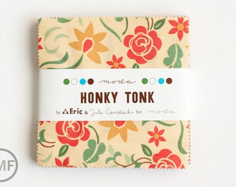 Honky Tonk Charm Pack, Eric and Julie Comstock for Cosmo Cricket, Moda Fabrics, Pre-Cut Fabric Squares, 37080PP