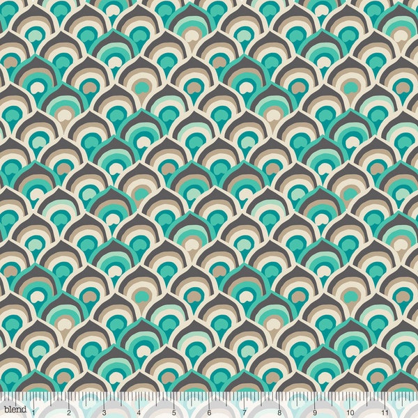 Affinity Scales in Blue, Jessica Swift, Blend Fabrics, 100% Cotton Fabric, 111.107.05.2