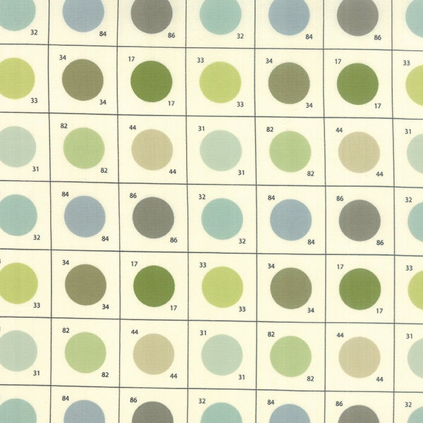 Purebred Painter's Palette in Pasture Green,  Erin Michael,  100% Cotton, Moda Fabrics, 26095-15