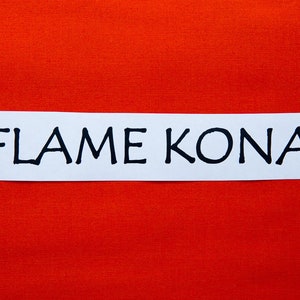 Flame Kona Cotton Solid Fabric from Robert Kaufman, K001-323