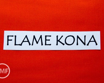 Flame Kona Cotton Solid Fabric from Robert Kaufman, K001-323