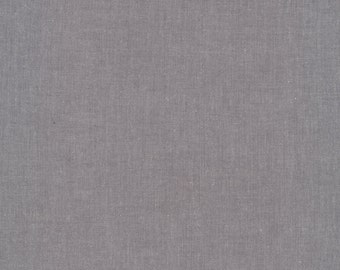 SHADOW Cirrus Solid, Chambray Weight, Crossweave, Yarn Dyed Solid Fabric, 100% GOTS-Certified Organic Cotton, Cloud9 Fabrics, 904