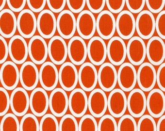 Remix Ovals in Orange, Ann Kelle for Robert Kaufman Fabrics, 100% Cotton Fabric