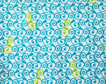 Perfectly Perched Swirl in Meadow, Laurie Wisbrun, Robert Kaufman Fabrics, 100% Cotton Fabric, AWN-12850-270 MEADOW