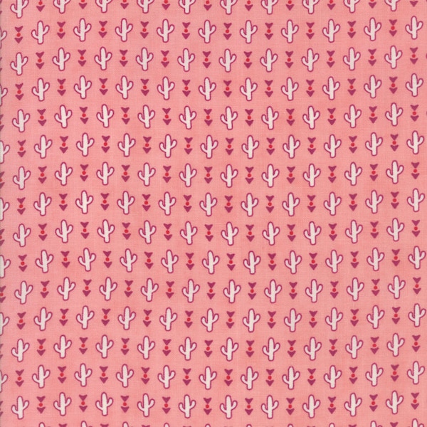 Spellbound Desert Cacti in Soul Pink,  Urban Chiks, 100% Cotton, Moda Fabrics, 31112 12