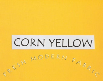 Mais gelb Kona Baumwolle solid Stoff von Robert Kaufman, K001-1089