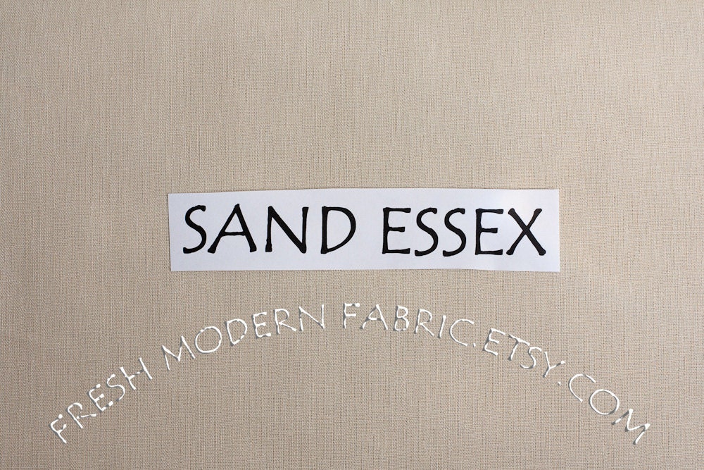 Sand Essex, Linen and Cotton Blend Fabric from Robert Kaufman, E014-1…
