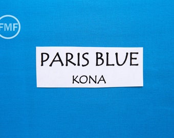 Paris Blue Kona Cotton Solid Fabric from Robert Kaufman, K001-864