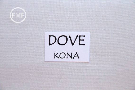Kona Cotton Solid by Robert Kaufman Fabrics 12 yard cut Dove K001-839