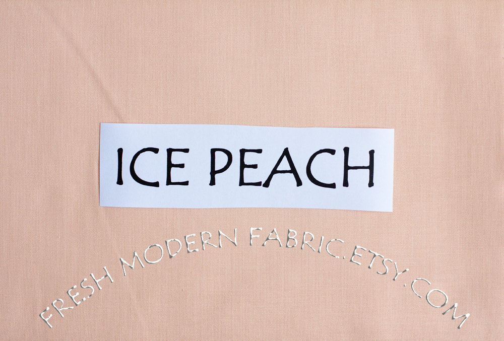 Ice Peach Kona Cotton Solid Fabric from Robert Kaufman, K001-1176