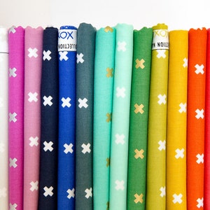 XOXO in Plummy Silver Metallic, CottonSteel Basics, Rashida Coleman Hale, RJR Fabrics, 100% Cotton Fabric, 5001-007 image 3
