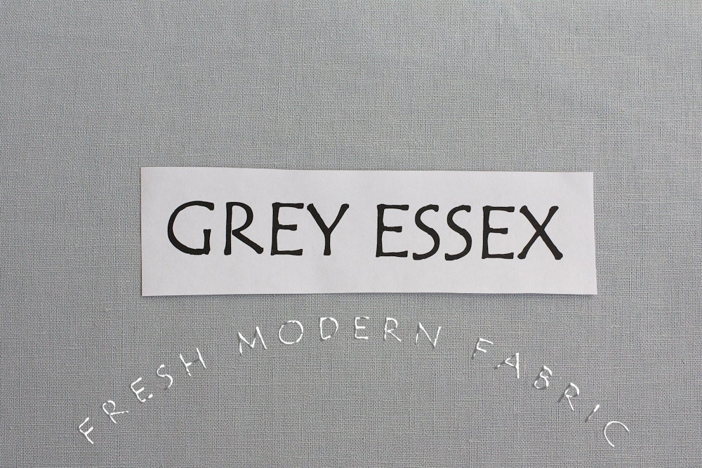 Grey Essex, Linen and Cotton Blend Fabric from Robert Kaufman, E014-1…
