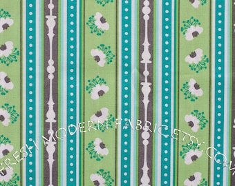 Ticking Stripe, Peacock Lane, by Violet Craft for Michael Miller Fabrics, 100% Cotton Fabric