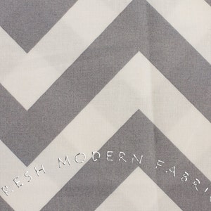 Half Moon Modern Zig Zag in Steel, Moda Fabrics, 100% Cotton Fabric, 32349-21 image 1