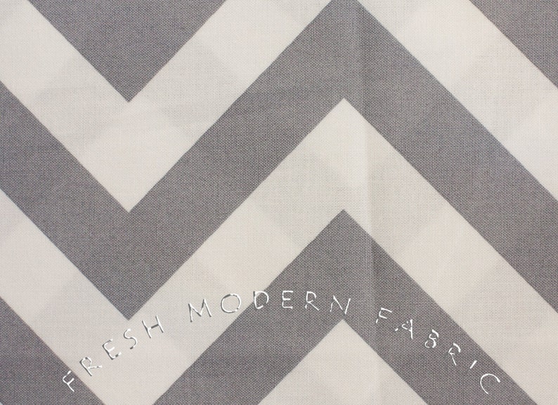 Half Moon Modern Zig Zag in Steel, Moda Fabrics, 100% Cotton Fabric, 32349-21 image 1